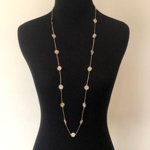 Perfect Ann Taylor Long Gold Necklace